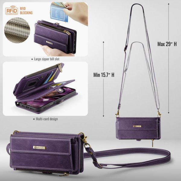 CaseMe iPhone 16 Pro -suojakuori C39-sarja violetti