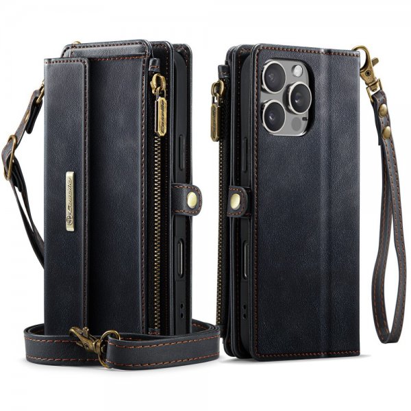 CaseMe iPhone 16 Pro -suojakuori C39 Series, musta