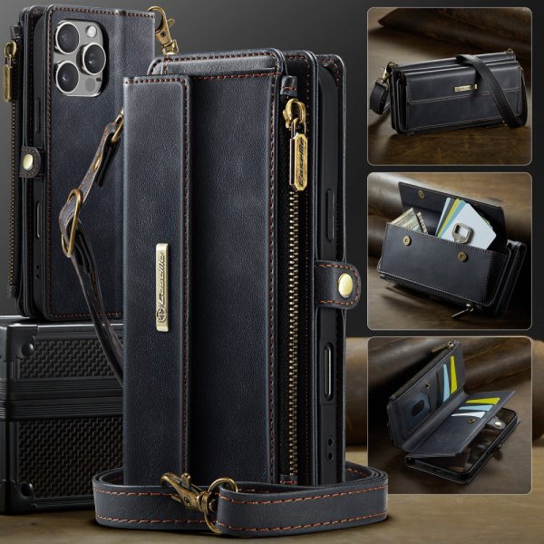 CaseMe iPhone 16 Pro -suojakuori C39 Series, musta