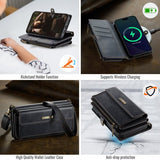 CaseMe iPhone 16 Pro -suojakuori C39 Series, musta