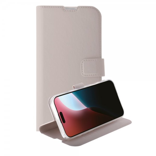 Vivanco iPhone 16 Pro -suojakuori Classic Wallet Greige