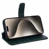 Nordic Covers iPhone 16 Pro Essential Leather Juniper Green -suojakotelo