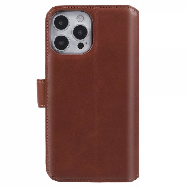 Nordic Covers iPhone 16 Pro Essential Leather Maple Brown -kotelo