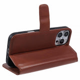 Nordic Covers iPhone 16 Pro Essential Leather Maple Brown -kotelo