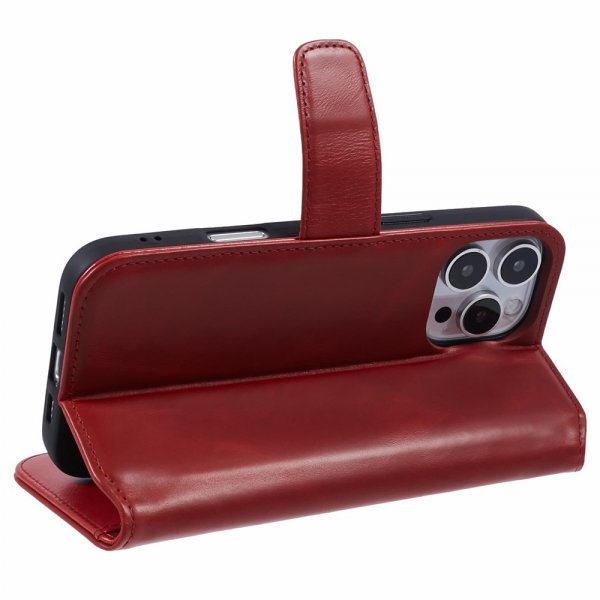 Nordic Covers iPhone 16 Pro Essential Leather -suojakotelo, Poppy Red