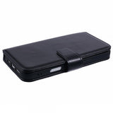 Nordic Covers iPhone 16 Pro Essential Leather -kotelo, Raven Black