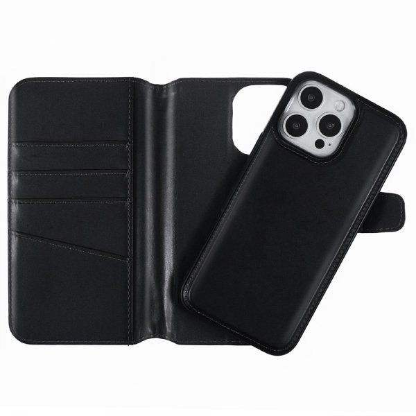 Nordic Covers iPhone 16 Pro -suojakuori MagLeather Raven Black