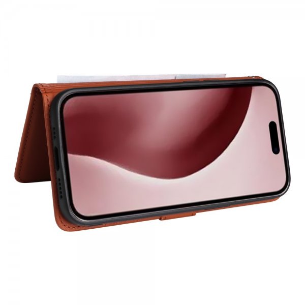Betopnice iPhone 16 Pro -kuori irrotettavalla kuorella 005 Ruskea