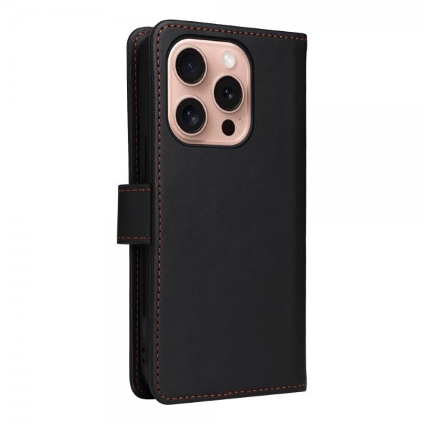 Betopnice iPhone 16 Pro -kuori irrotettavalla suojuksella 005 Musta