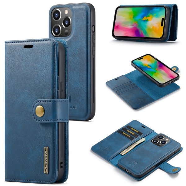 Dg.Ming iPhone 16 Pro -kotelo irrotettavalla kuorella, sininen