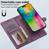 Lc.Imeeke iPhone 16 Pro -kotelo irrotettavalla kuorella, L2-sarja MagSafe, violetti
