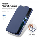 Dux Ducis iPhone 16 Pro -suojakuori Skin X Pro Series -jalustalla ja MagSafella, sininen