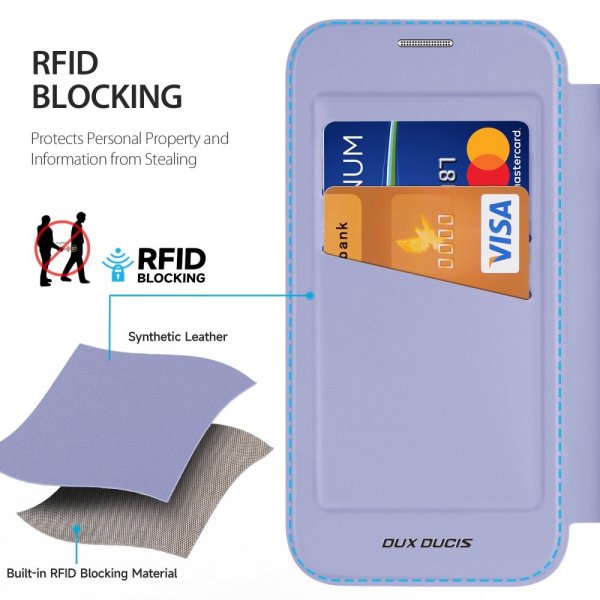 Dux Ducis iPhone 16 Pro -kuori Skin X Pro Series Kickstand MagSafe violetti