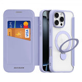 Dux Ducis iPhone 16 Pro -kuori Skin X Pro Series Kickstand MagSafe violetti