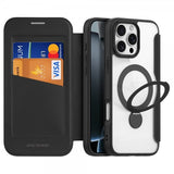 Dux Ducis iPhone 16 Pro -kuori Skin X Pro Series Kickstand MagSafe, musta