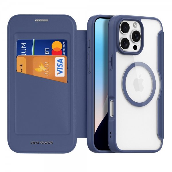 Dux Ducis iPhone 16 Pro Kotelo Skin X Pro Series MagSafe Sininen