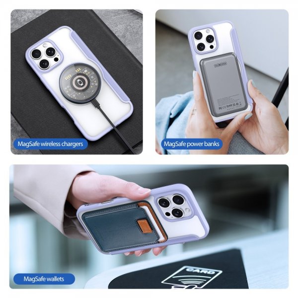Dux Ducis iPhone 16 Pro -kuori Skin X Pro Series MagSafe, violetti