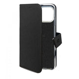 Celly iPhone 16 Pro Fodral Wally Wallet Case Musta