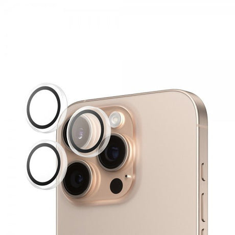 PanzerGlass iPhone 16 Pro/iPhone 16 Pro Max kamerans linssisuojus Hoops läpinäkyvä