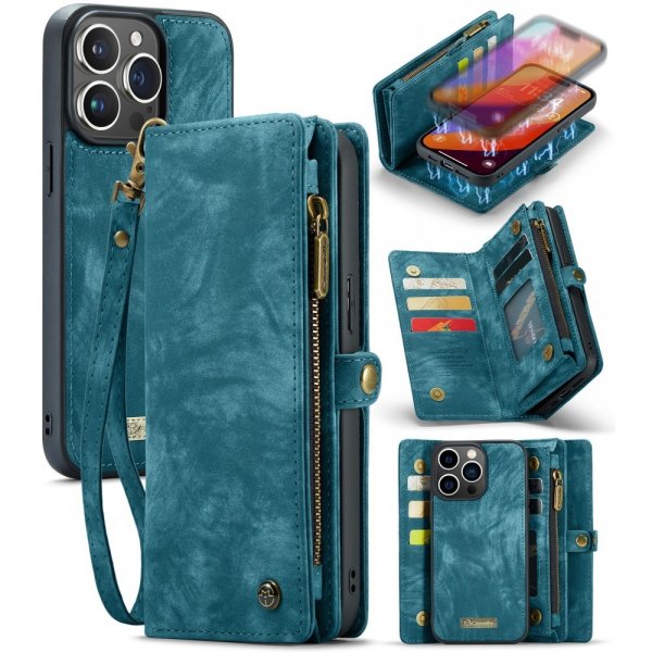 CaseMe iPhone 16 Pro Max -kotelo, 008 Series, irrotettava kuori, sininen