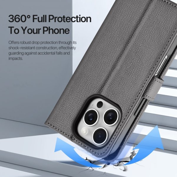 Dux Ducis iPhone 16 Pro Max -kotelo 2-in-1 Lawa Series MagSafe harmaa