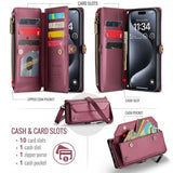 CaseMe iPhone 16 Pro Max C36-sarjan kotelo, punainen