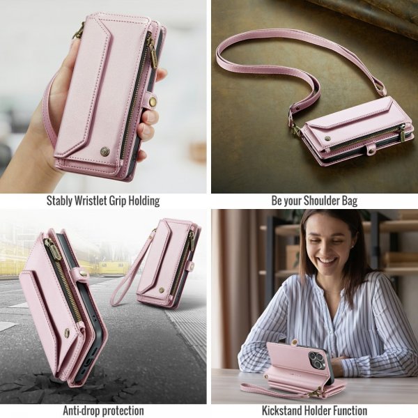 CaseMe iPhone 16 Pro Max -kotelo C36 Series Pinkki