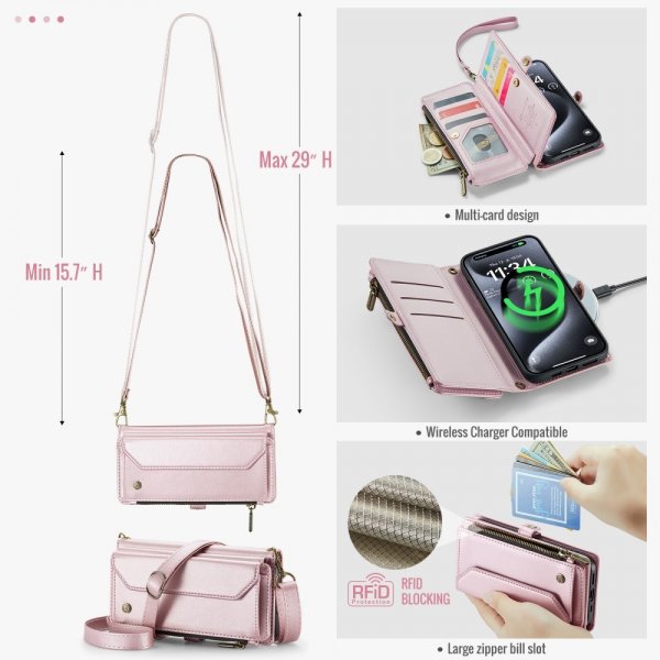 CaseMe iPhone 16 Pro Max -kotelo C36 Series Pinkki