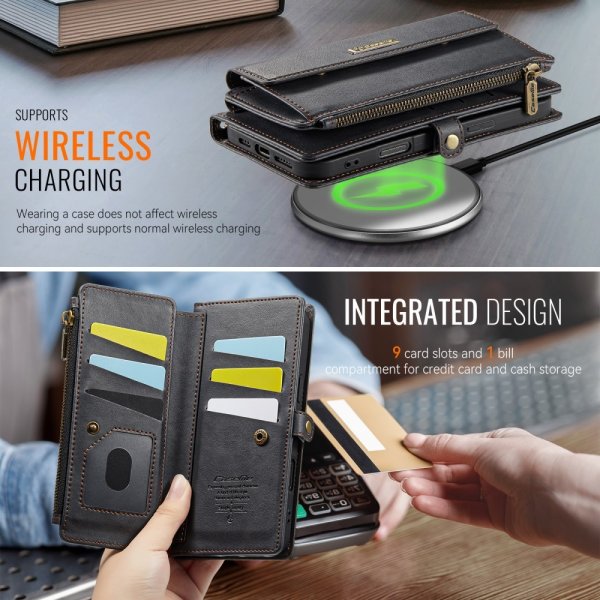 CaseMe iPhone 16 Pro Max -suojakotelo C39 Series Musta