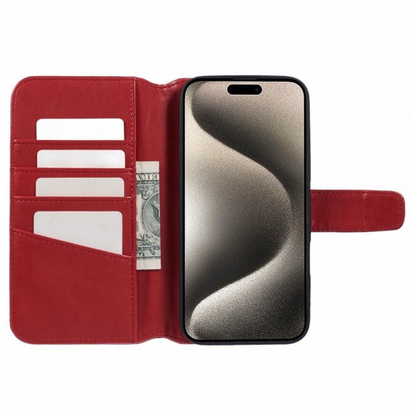 Nordic Covers iPhone 16 Pro Max Essential Leather -suojakotelo, Poppy Red