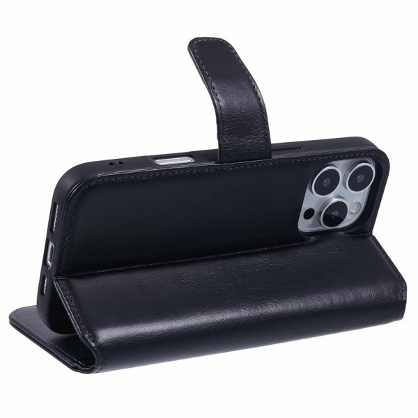 Nordic Covers iPhone 16 Pro Max -suojakotelo Essential Leather Raven Black