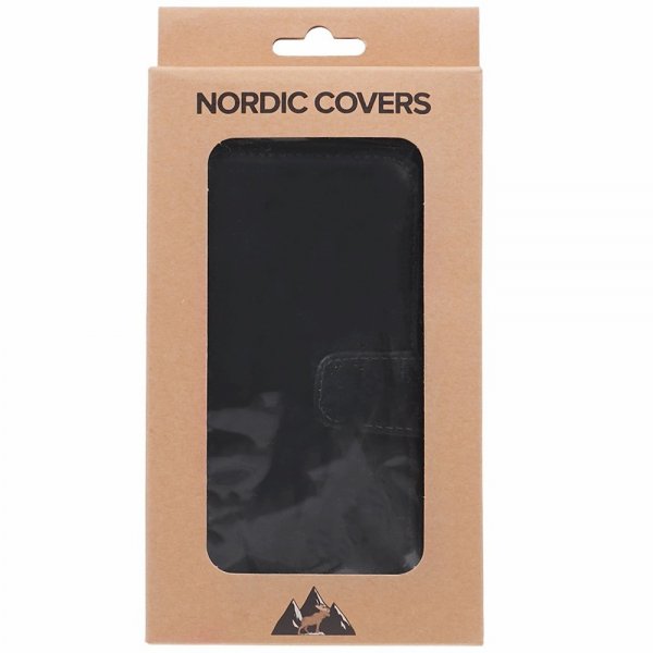 Nordic Covers iPhone 16 Pro Max -suojakotelo Essential Leather Raven Black