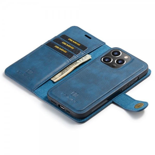Dg.Ming iPhone 16 Pro Max -kotelo irrotettavalla kuorella, sininen