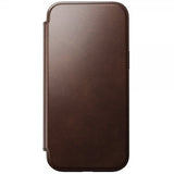 Nomad iPhone 16 Pro Max -kotelo, Modern Leather Folio, Horween Rustic Brown