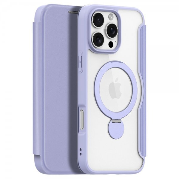 Dux Ducis iPhone 16 Pro Max -suojakuori Skin X Pro Series Kickstand MagSafe Violetti