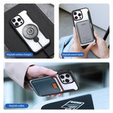 Dux Ducis iPhone 16 Pro Max -kotelo Skin X Pro Series Kickstand MagSafe, musta