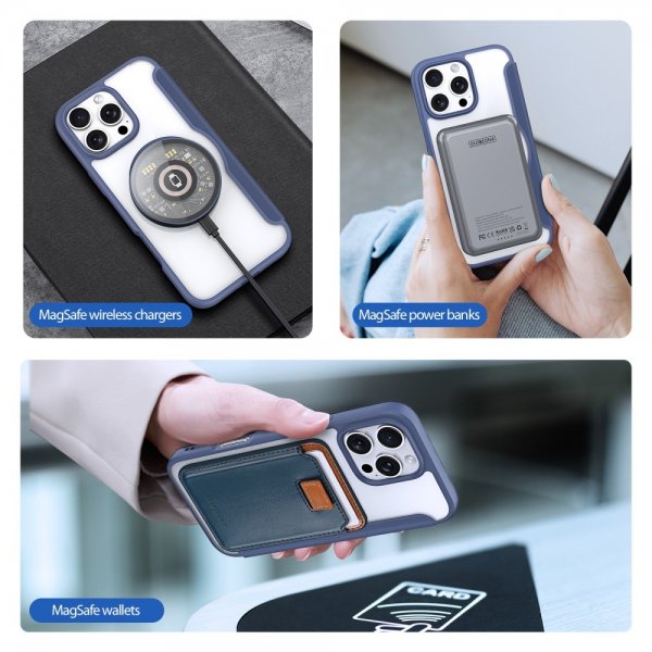 Dux Ducis iPhone 16 Pro Max -kotelo Skin X Pro Series MagSafe - sininen