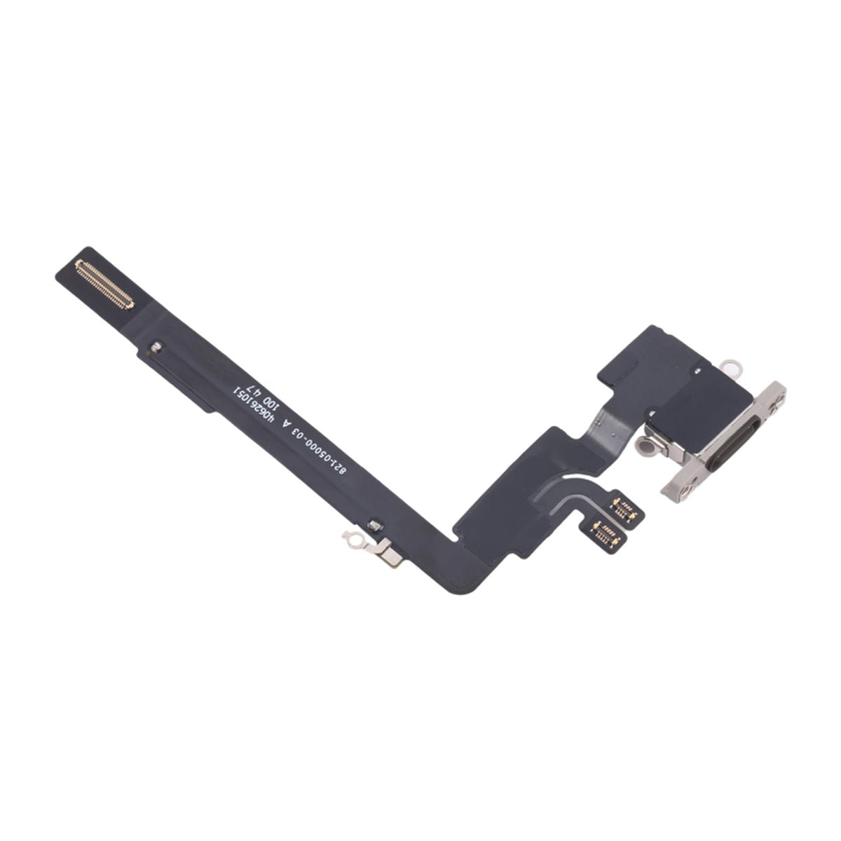 iPhone 16 Pro Max -latausliittimen joustokaapeli, alkuperäinen - Musta