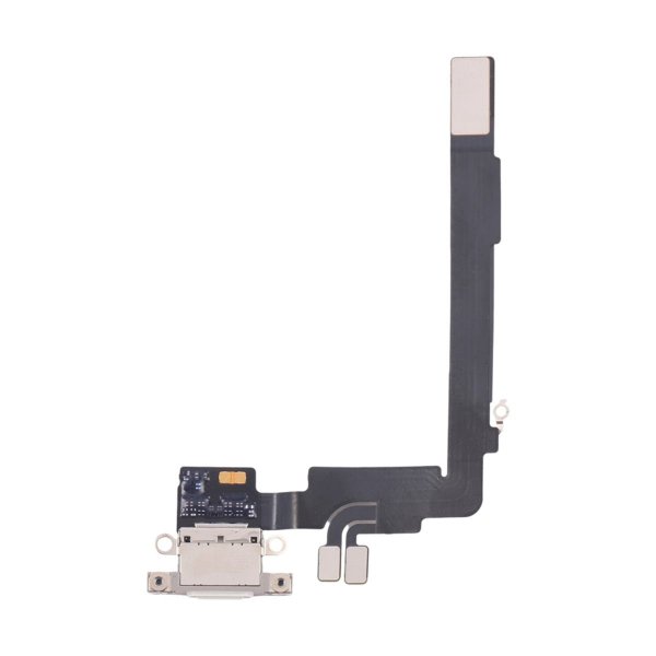 iPhone 16 Pro Max latausliitin joustokaapeli Alkuperäinen - Valkoinen