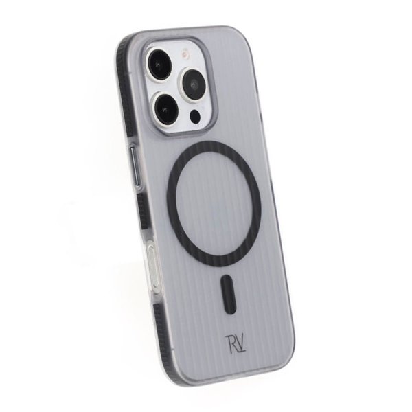 Rvelon iPhone 16 Pro Max Kuori Aaltopahvi MagSafe Musta