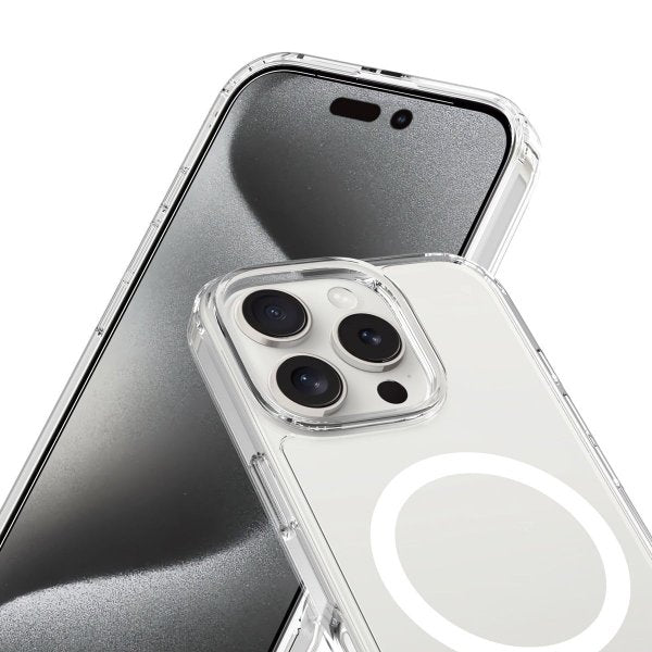 Rvelon iPhone 16 Pro Max Kuoret TPU MagSafe Läpinäkyvä