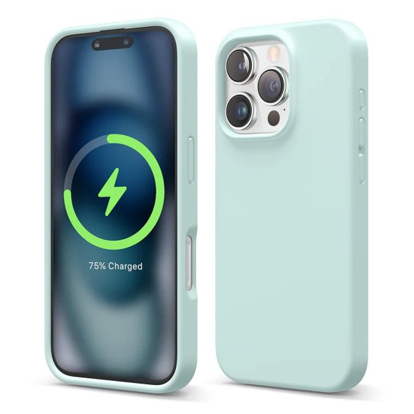 Rvelon iPhone 16 Pro Max Kuori Silikoni MagSafe Vihreä