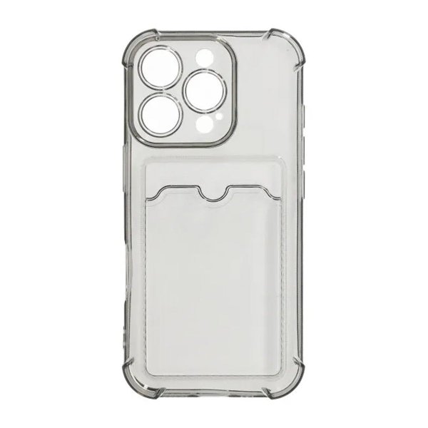 iPhone 16 Pro Max Kuoret Korttipidikkeellä Iskunkestävä Musta