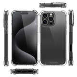 iPhone 16 Pro Max Kuori Iskunkestävä Läpinäkyvä
