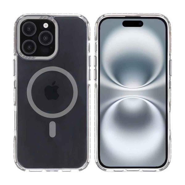 Rvelon iPhone 16 Pro Max Kuori TPU MagSafe Harmaa