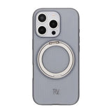 Rvelon iPhone 16 Pro Max -suojakuori, jossa kääntyvä MagSafe-jalusta, harmaa
