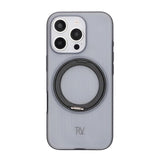 Rvelon iPhone 16 Pro Max -suojakuori, jossa pyörivä MagSafe-jalusta, musta