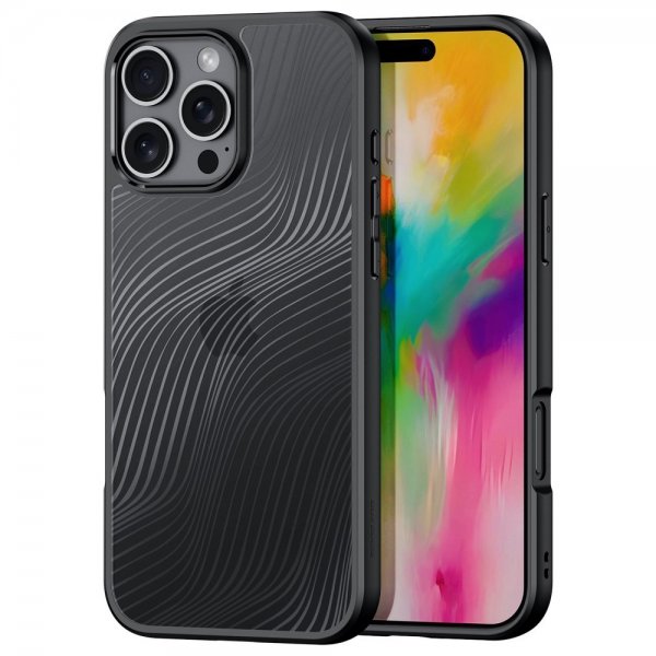 Dux Ducis iPhone 16 Pro Max -suojakuori Aimo Series Musta