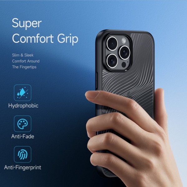 Dux Ducis iPhone 16 Pro Max -suojakuori Aimo Series Musta