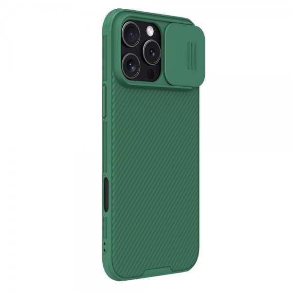 Nillkin iPhone 16 Pro Max -suojakuori CamShield Pro MagSafe Vihreä